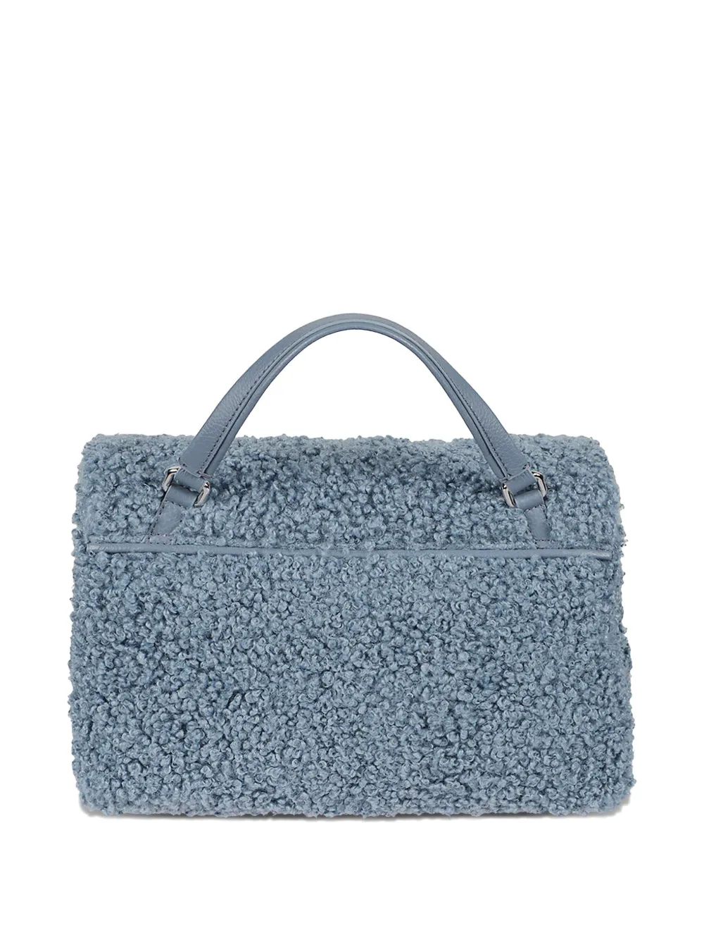 Zanellato Postina leather top-handle tote bag - Blauw