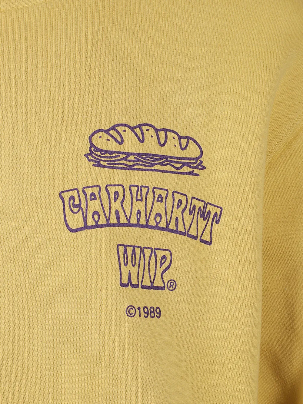 Carhartt WIP Hoodie met logoprint Geel