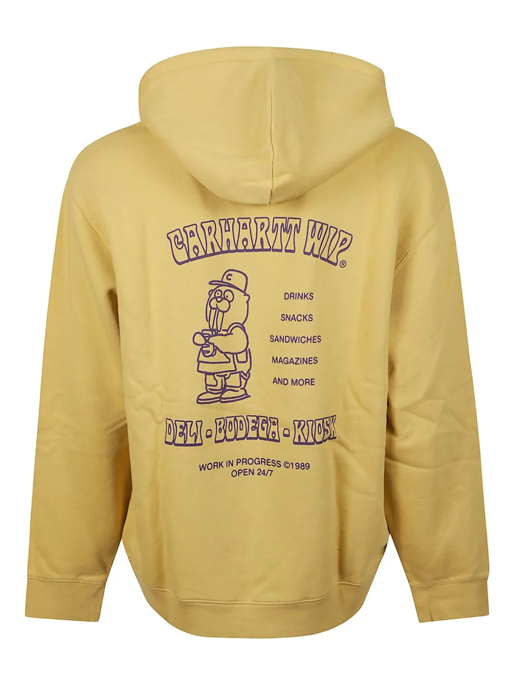 Carhartt WIP Hoodie met logoprint Geel