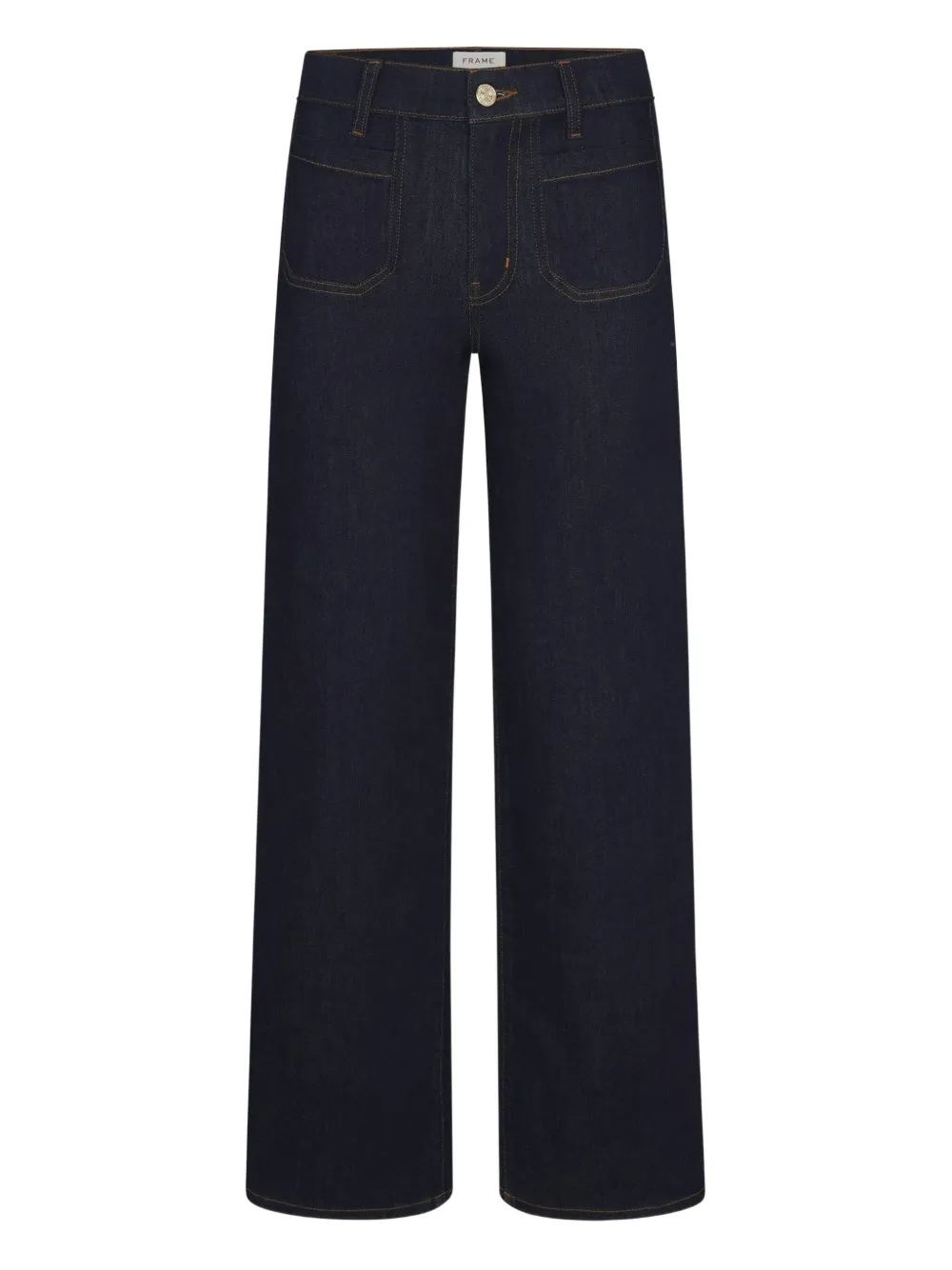 Frame Le Slim Palazzo Pocket Jeans In Blue