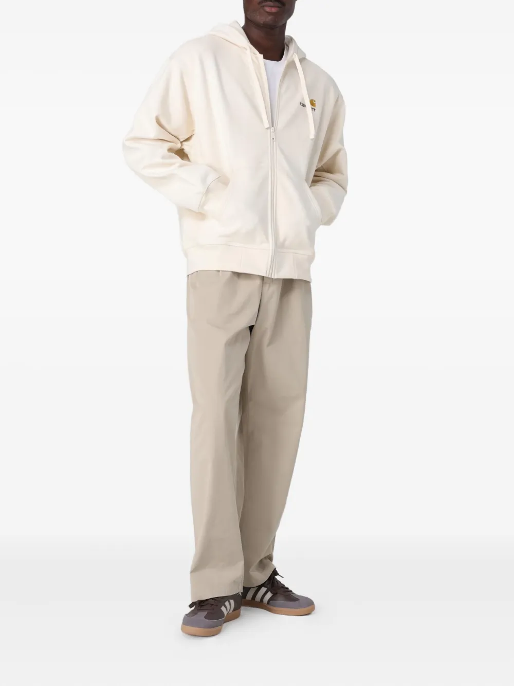 Carhartt WIP Straight plooibroek - Beige