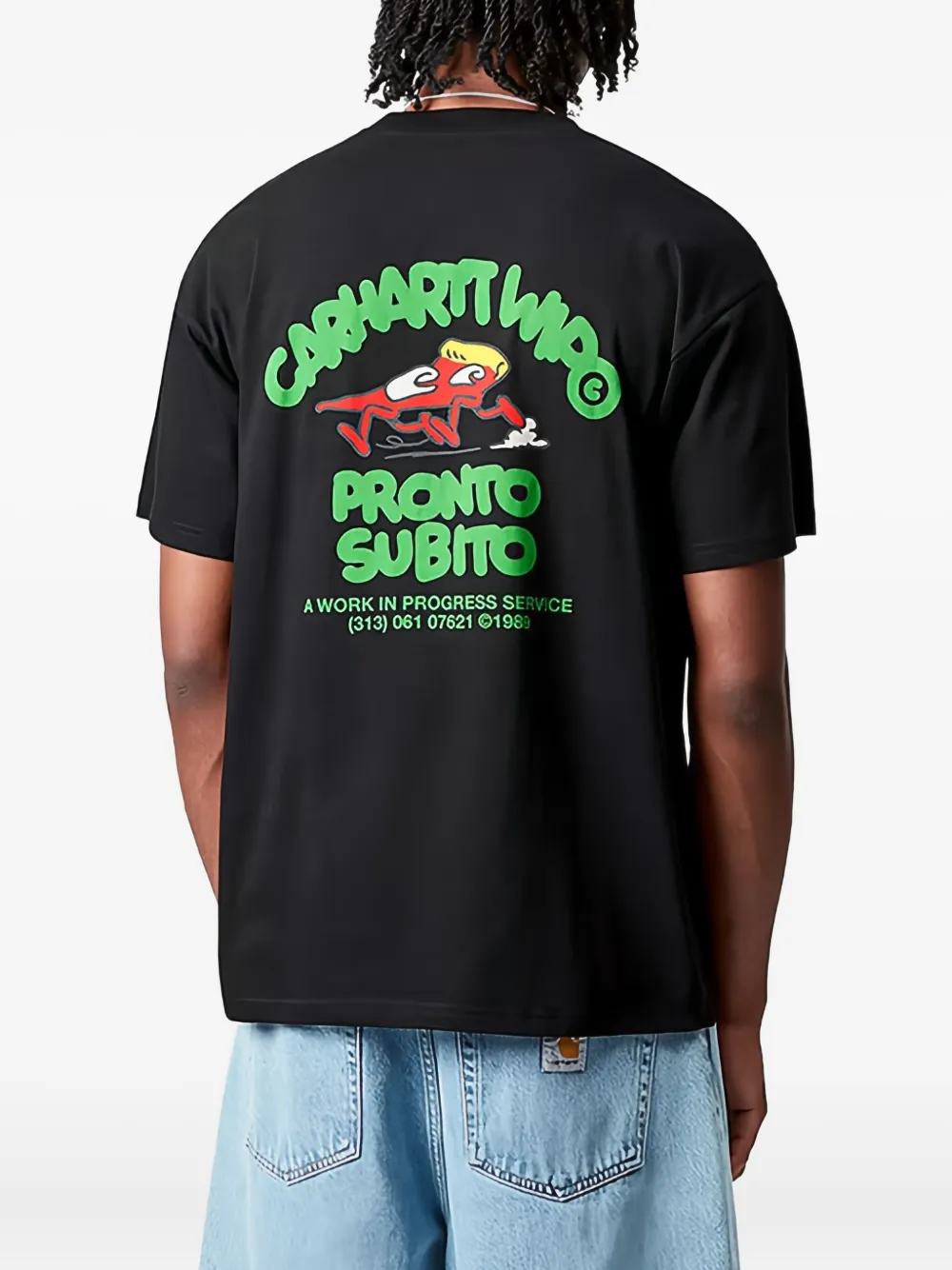 Carhartt WIP Katoenen T-shirt met grafische print Zwart