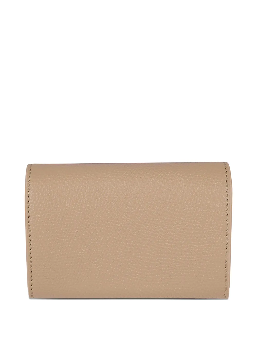 Valentino Garavani logo-plaque leather wallet - Beige