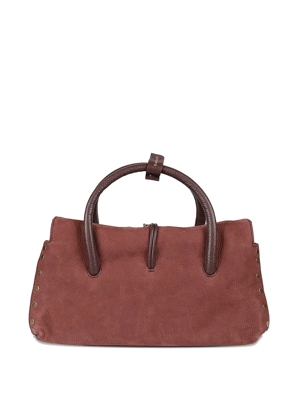 Zanellato Dotta leather top-handle tote bag - Bruin