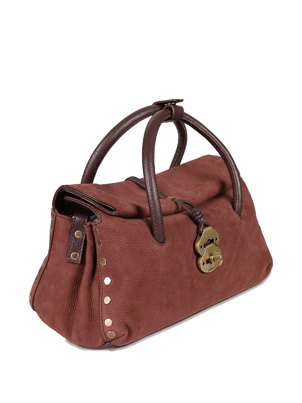 Zanellato Dotta leather top-handle tote bag Bruin