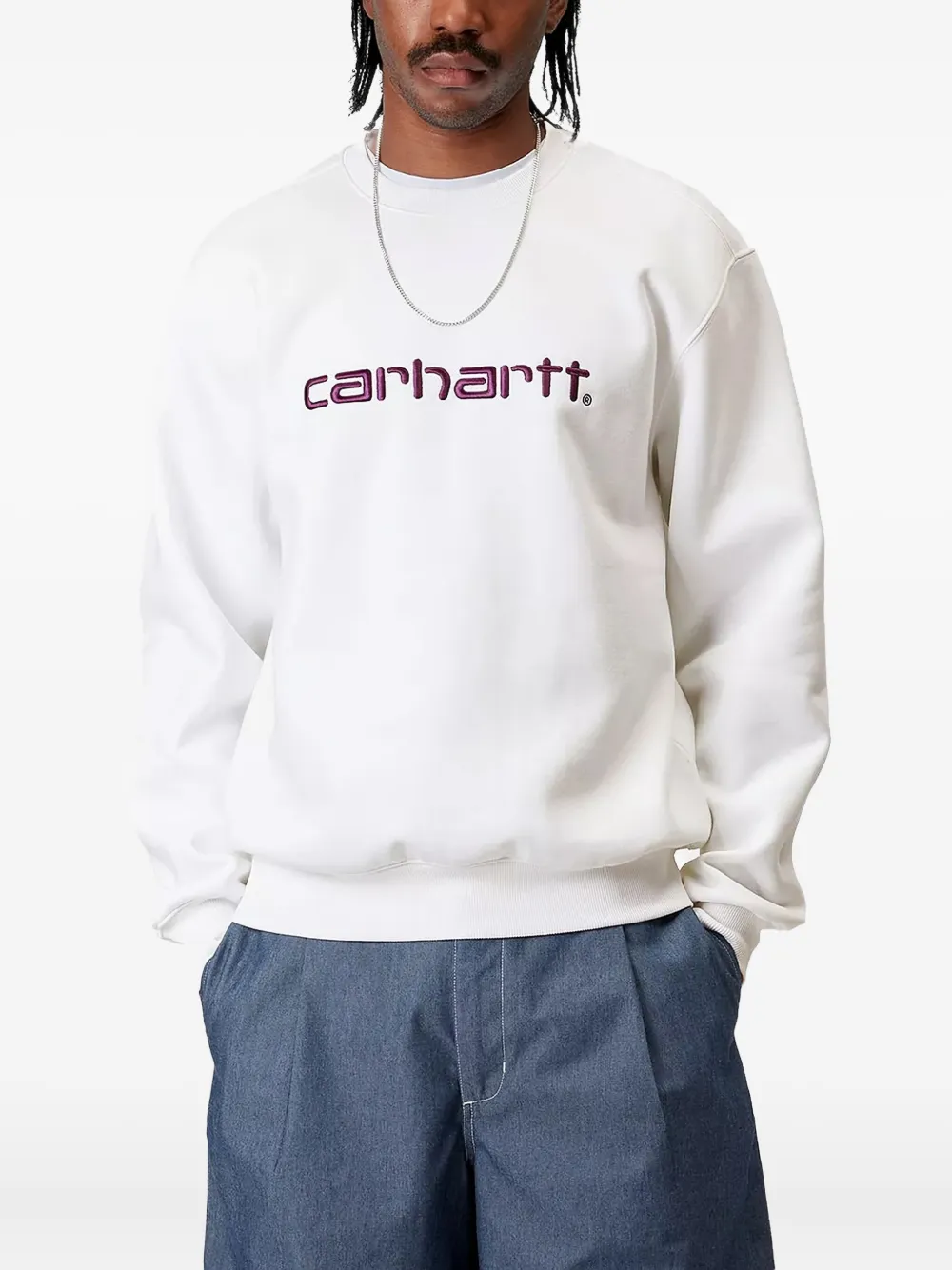 Carhartt WIP Sweater met logodetail - Wit