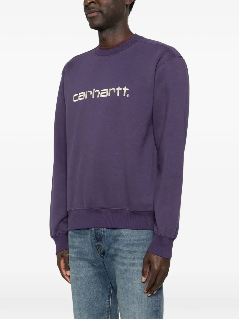 Carhartt WIP Sweater met logodetail Paars