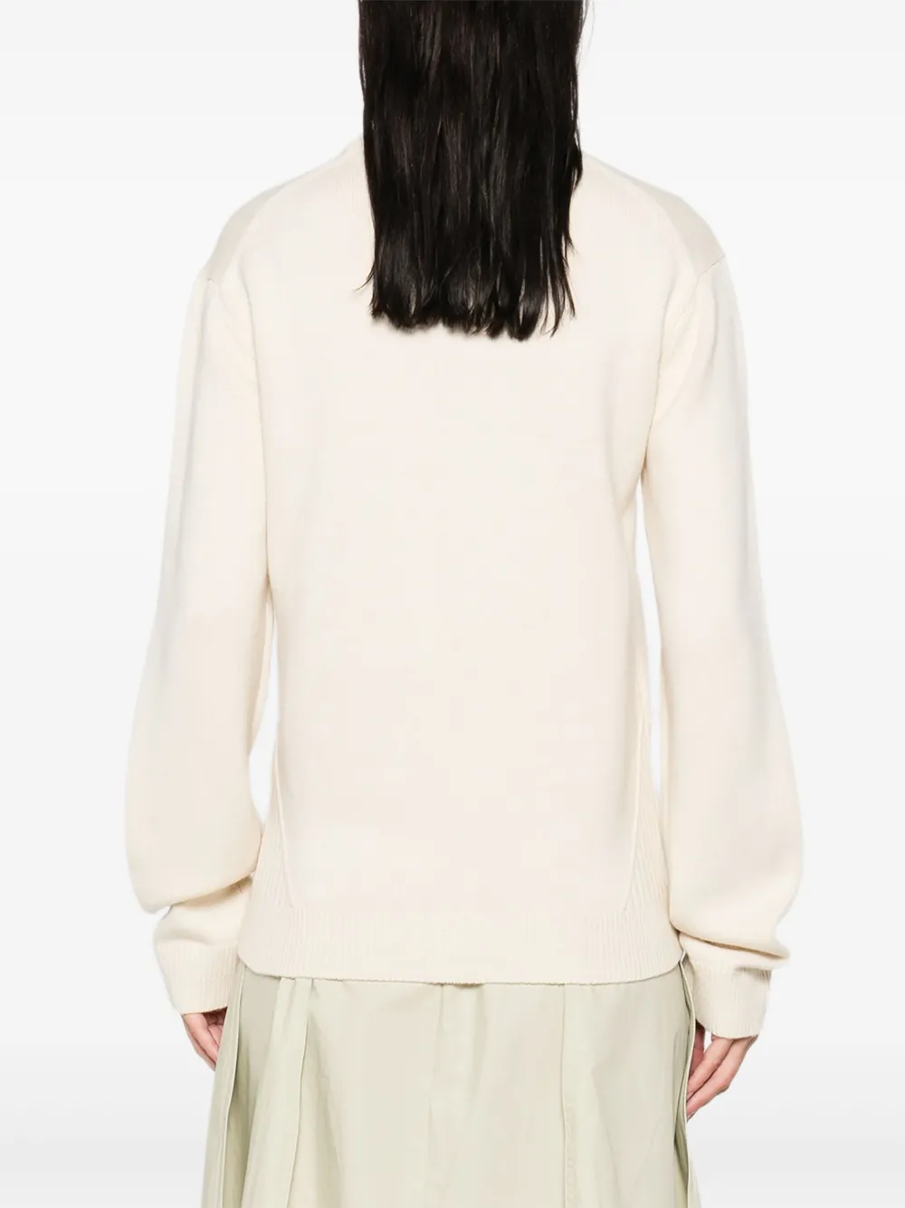 JW Anderson ribbed crew-neck sweater Beige
