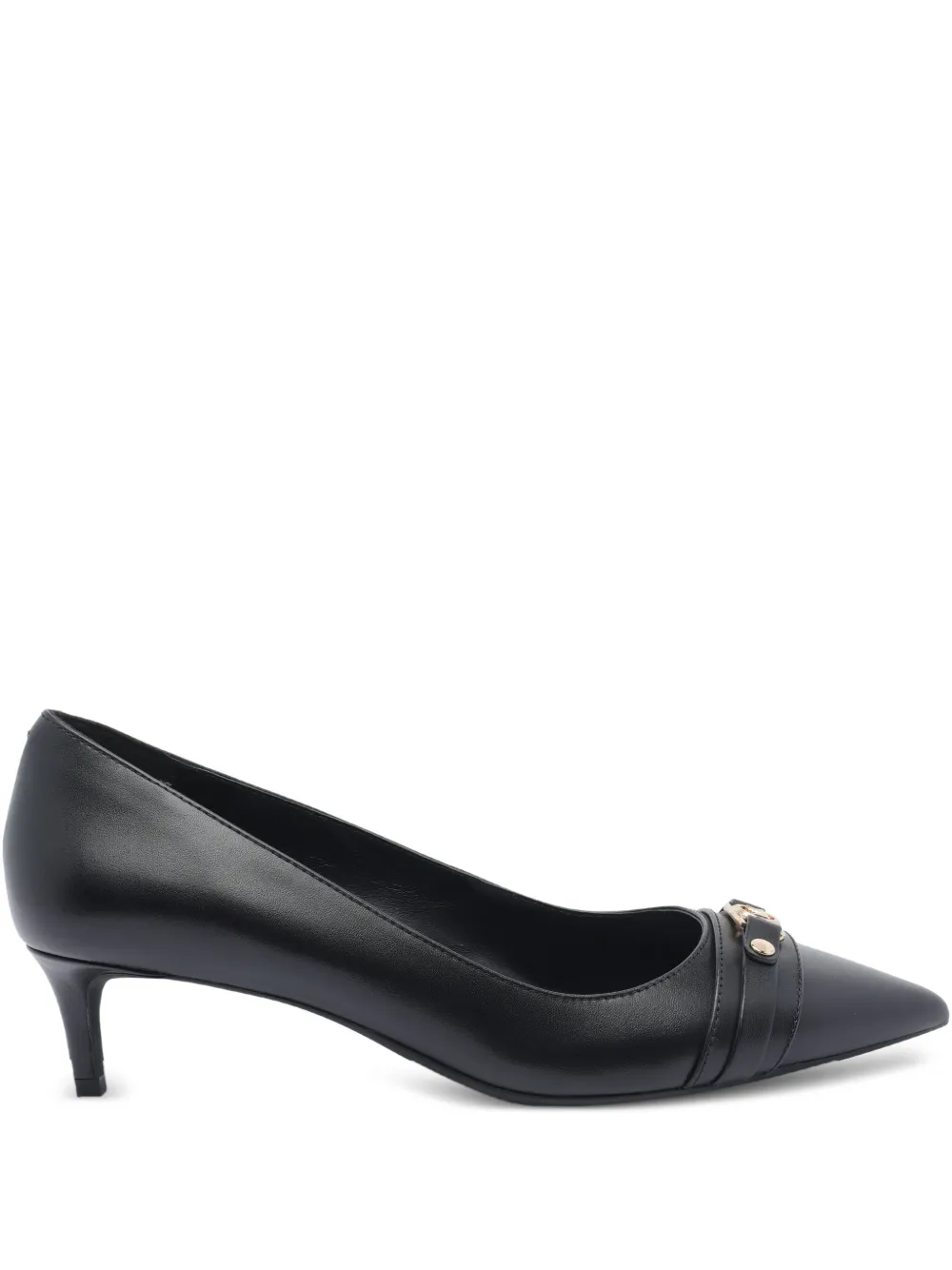 Michael Kors 45MM logo-plaque pointed-toe pumps Zwart