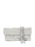 Jimmy Choo medium Zandra crystal-embellished clutch bag - Neutrals