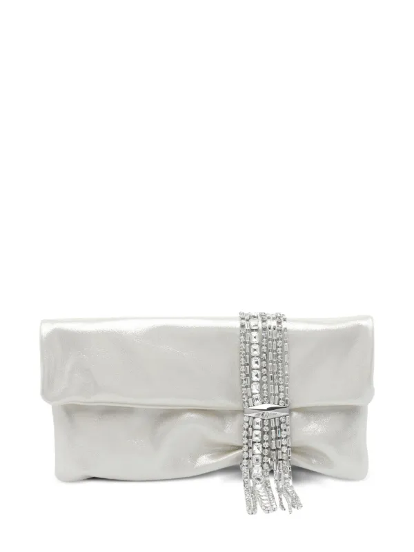 Jimmy Choo Zandra ビジュートリム クラッチバッグ M