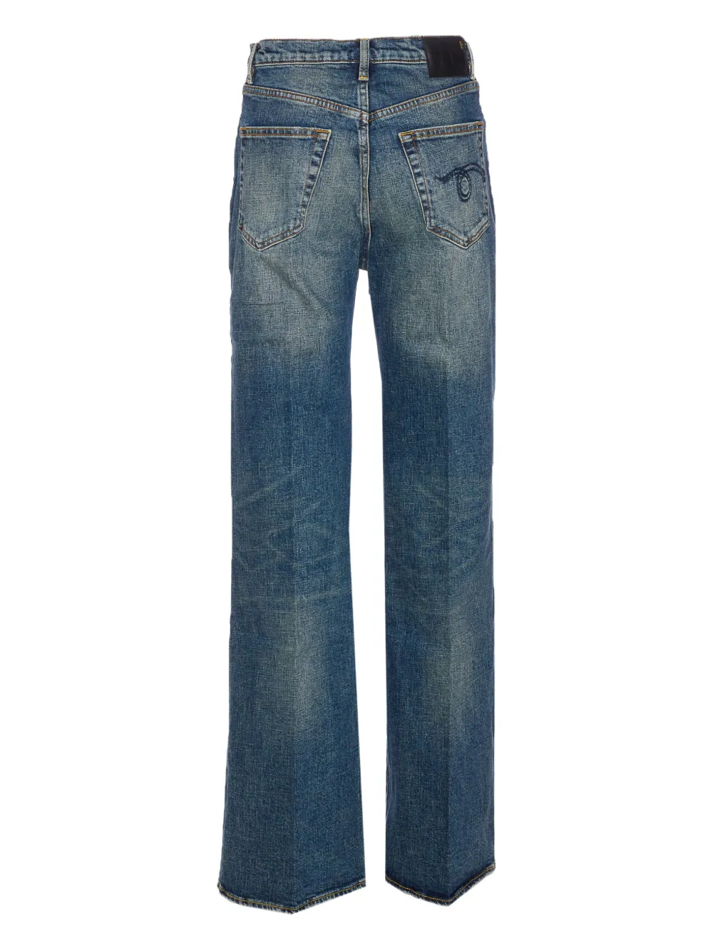 R13 patch-pocket jeans Blauw