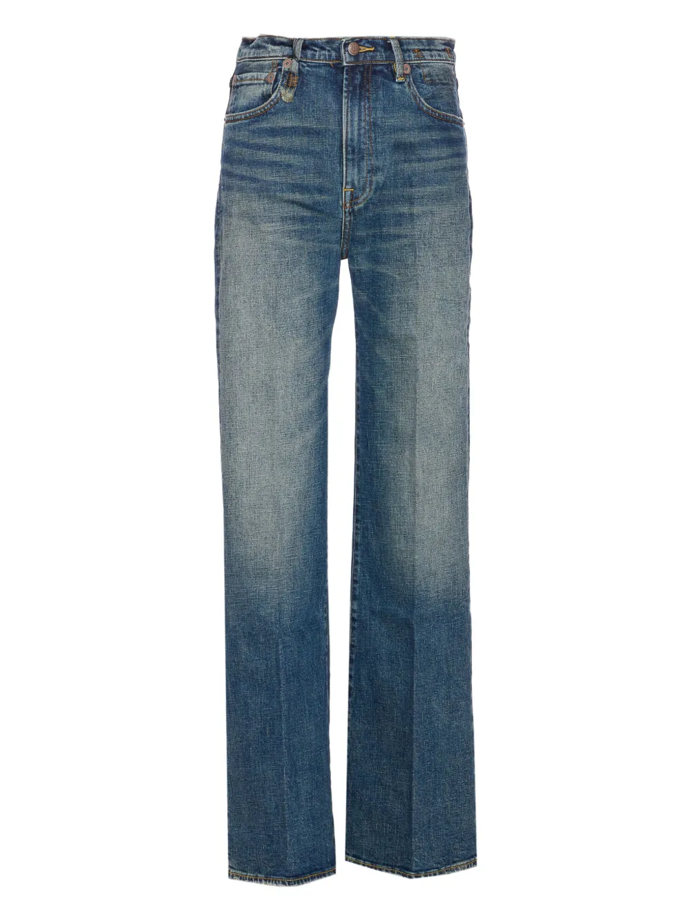 R13 patch-pocket jeans Blauw