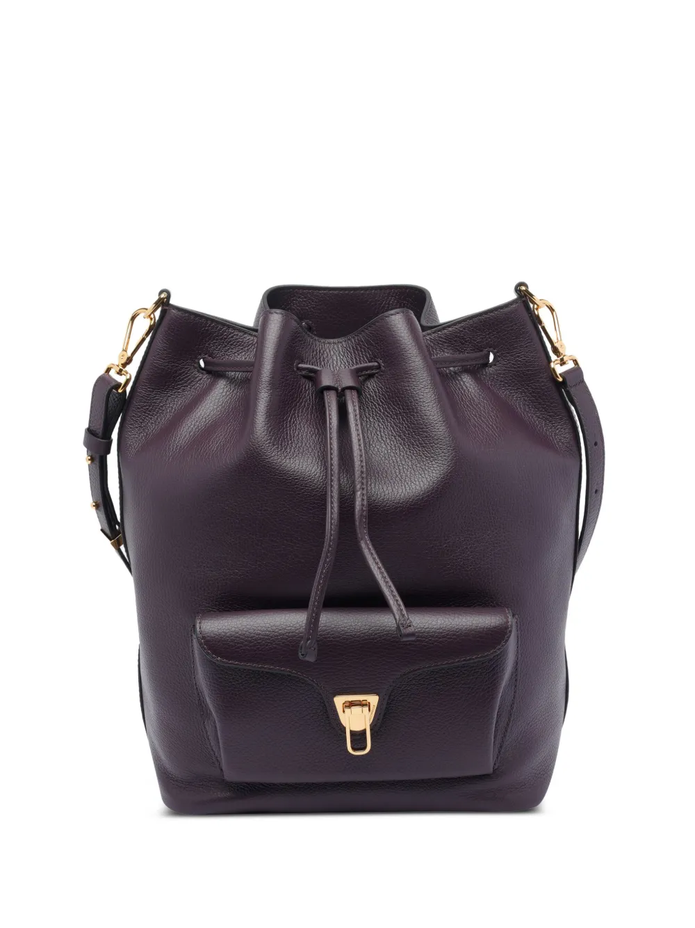 Coccinelle Bucket-tas met trekkoordsluiting Paars