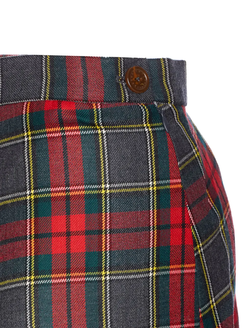 Vivienne Westwood Asymmetrische midi-rok met tartan ruit Rood