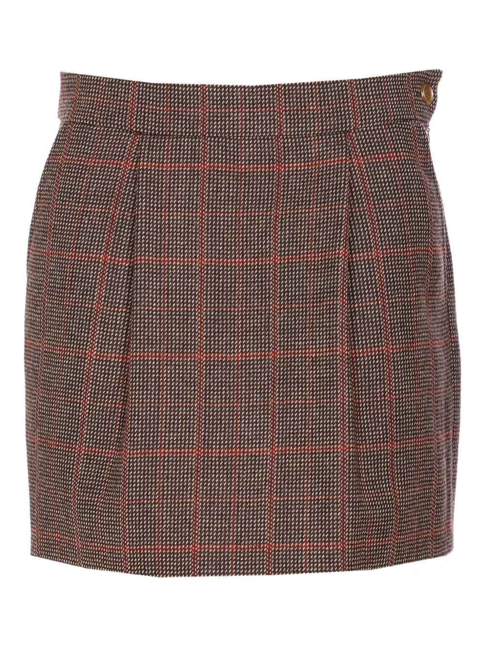 Chloé Plaid-pattern Mini Skirt