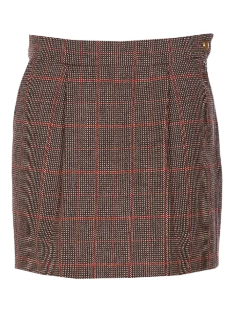 Chloé plaid-pattern mini skirt