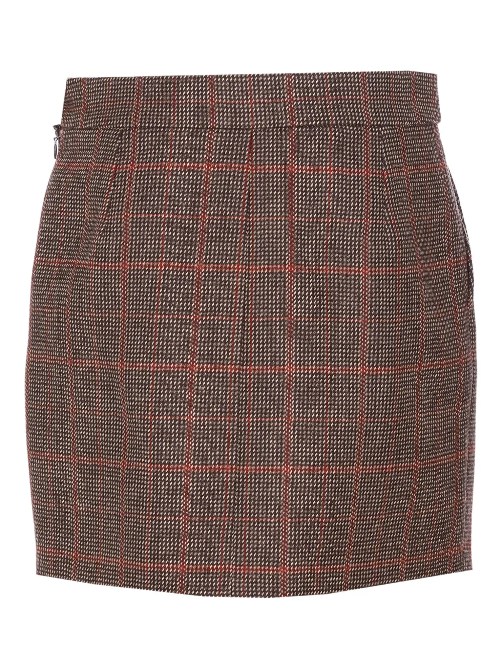 Chloé Geruite mini-rok Bruin