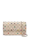 Valentino Garavani Rockstud Spike jewel-embellished pochette - Neutrals