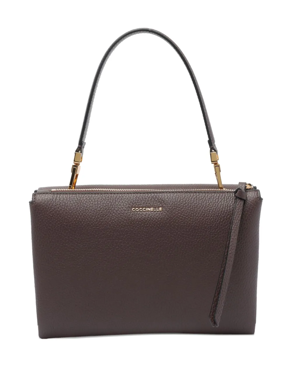 Coccinelle Crossbodytas met dubbele vakken en handgreep Bruin