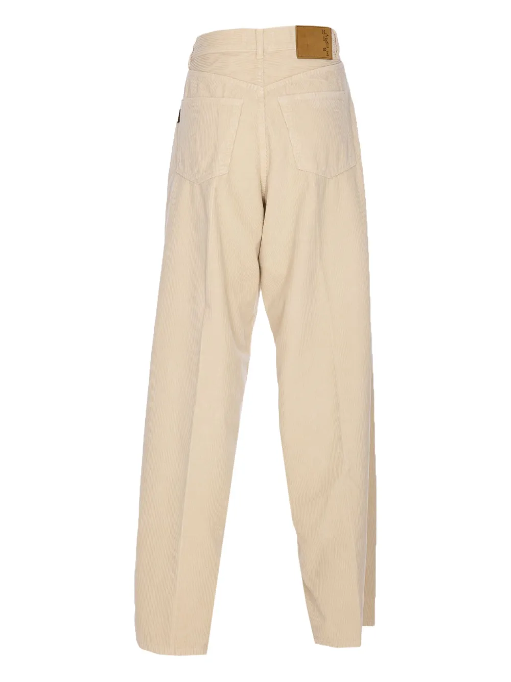 Haikure patch-pocket corduroy jeans Beige
