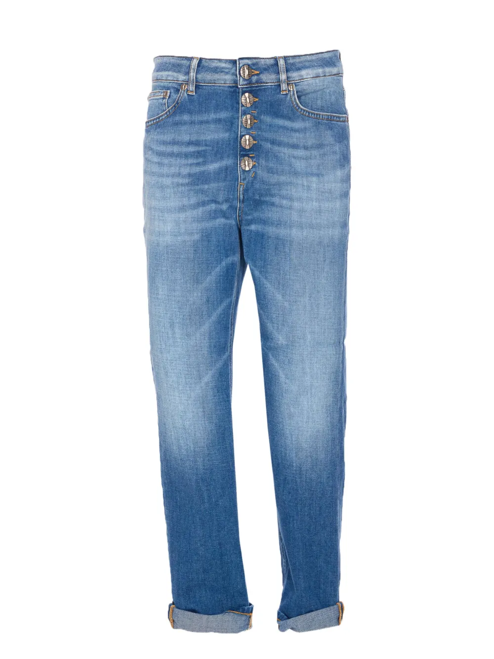 DONDUP button-fly patch-pocket jeans Blauw