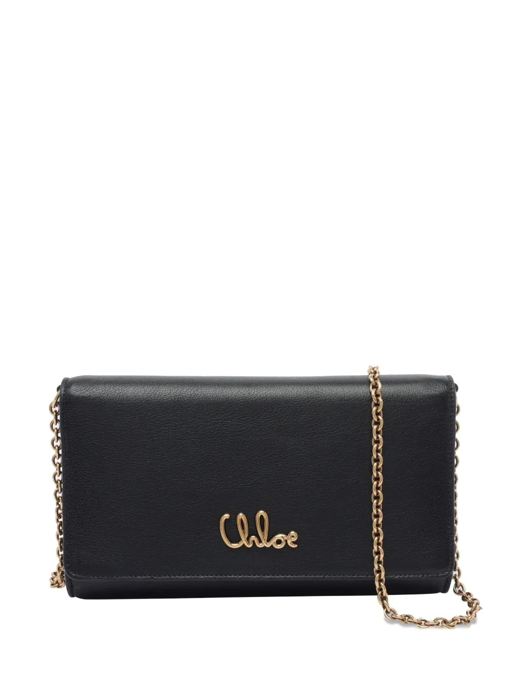 Chloé mini chain-strap clutch bag Zwart