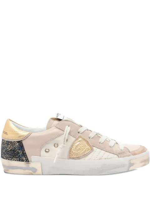 Philippe Model Paris logo-patch round-toe sneakers
