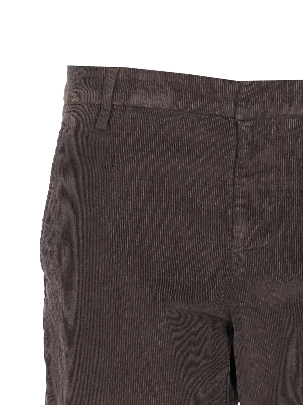 DONDUP Ribfluwelen broek met toelopende pijpen Bruin