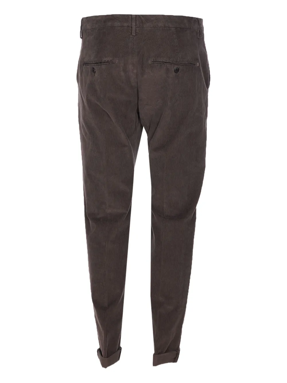 DONDUP Ribfluwelen broek met toelopende pijpen Bruin