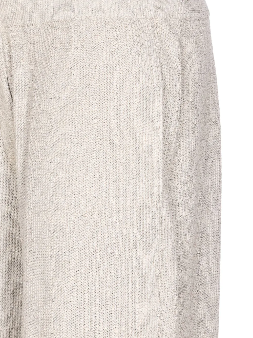 Brunello Cucinelli elastic-waist knitted trousers Beige