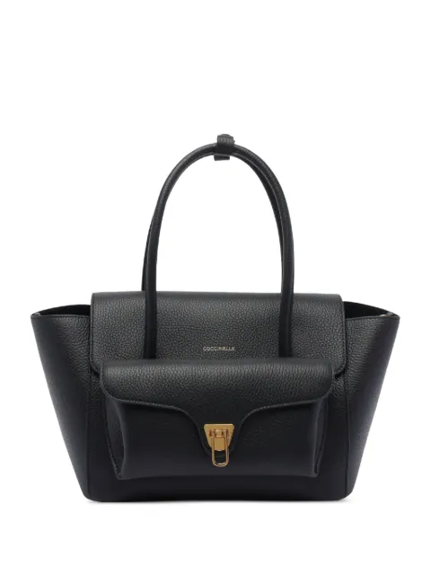 Coccinelle double beat calf leather tote bag