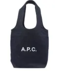 A.P.C. medium Ninon denim tote bag - Blue