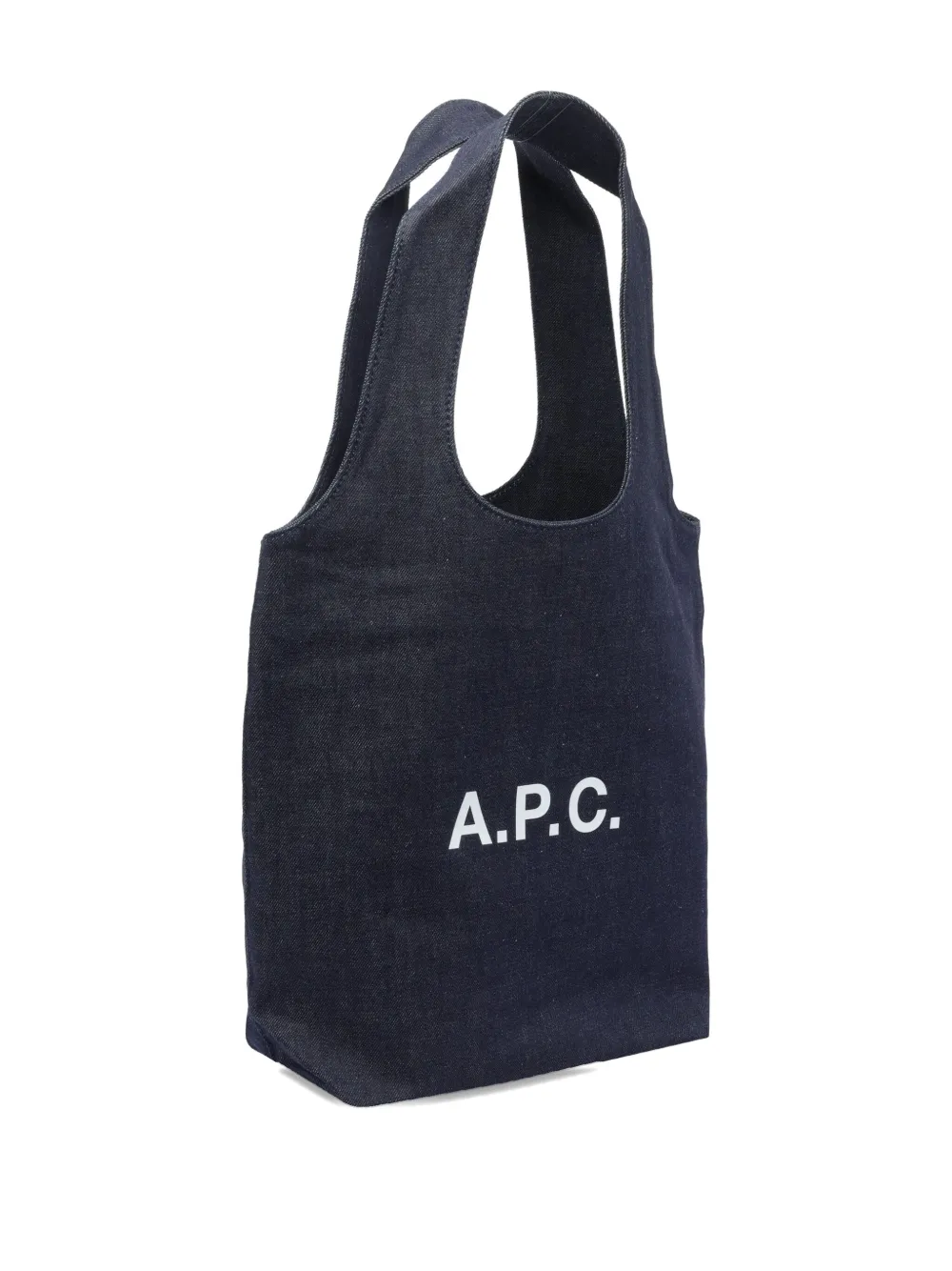 A.P.C. medium Ninon denim tote bag Blauw