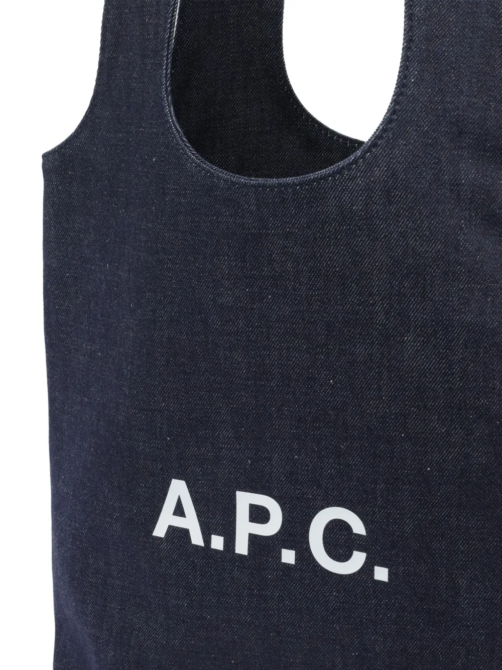 A.P.C. medium Ninon denim tote bag Blauw