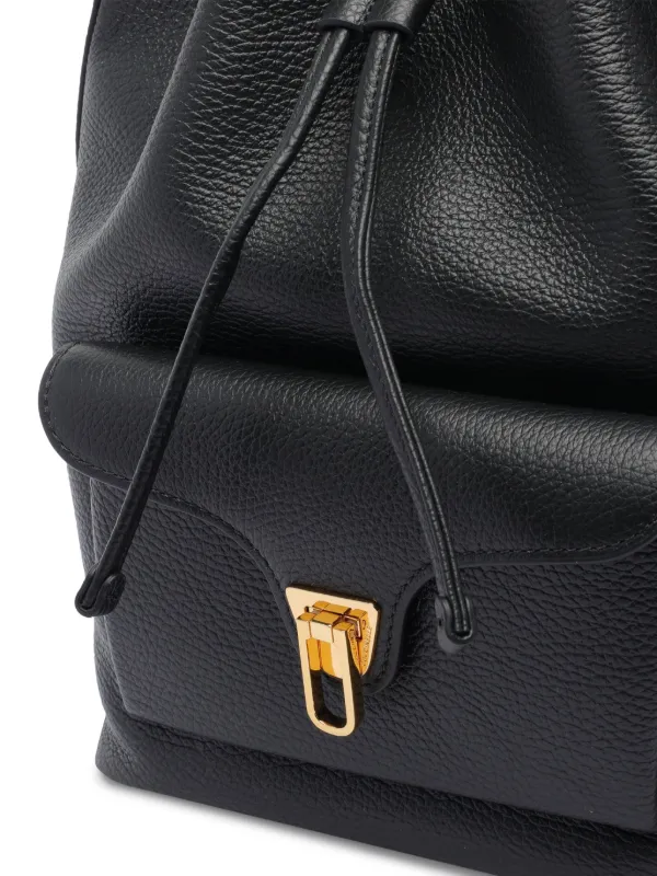 Coccinelle Beat Drawstring Backpack | Black | FARFETCH UZ display picture 1