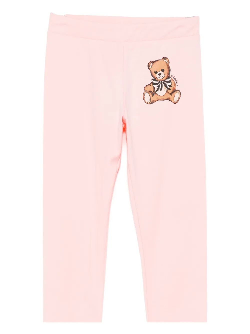 Moschino Kids logo-printed leggings | Pink | Image 1