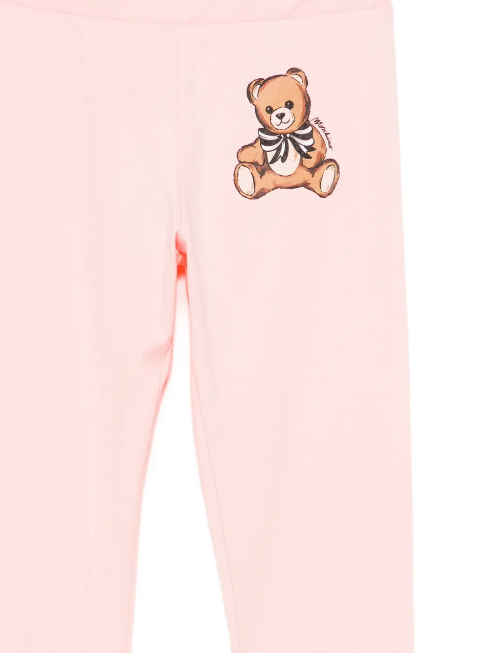 Moschino Kids Legging met logoprint Roze