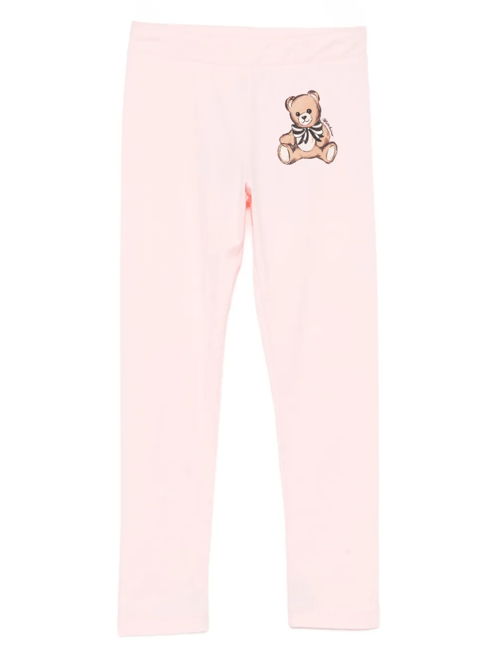 Moschino Kids logo-printed leggings - Rosa