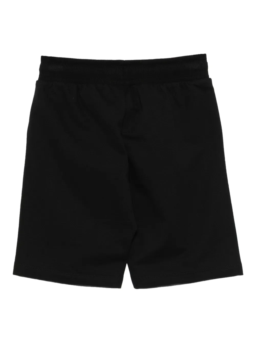 Moschino Kids Katoenen shorts met logoprint Zwart