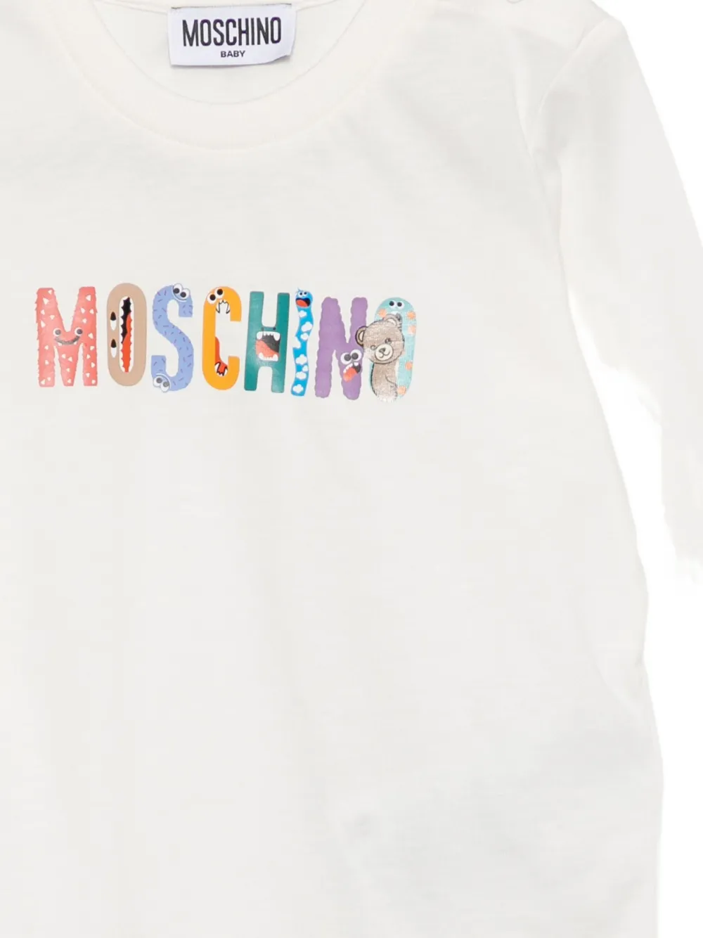 Moschino Logo-print Cotton T-shirt In White