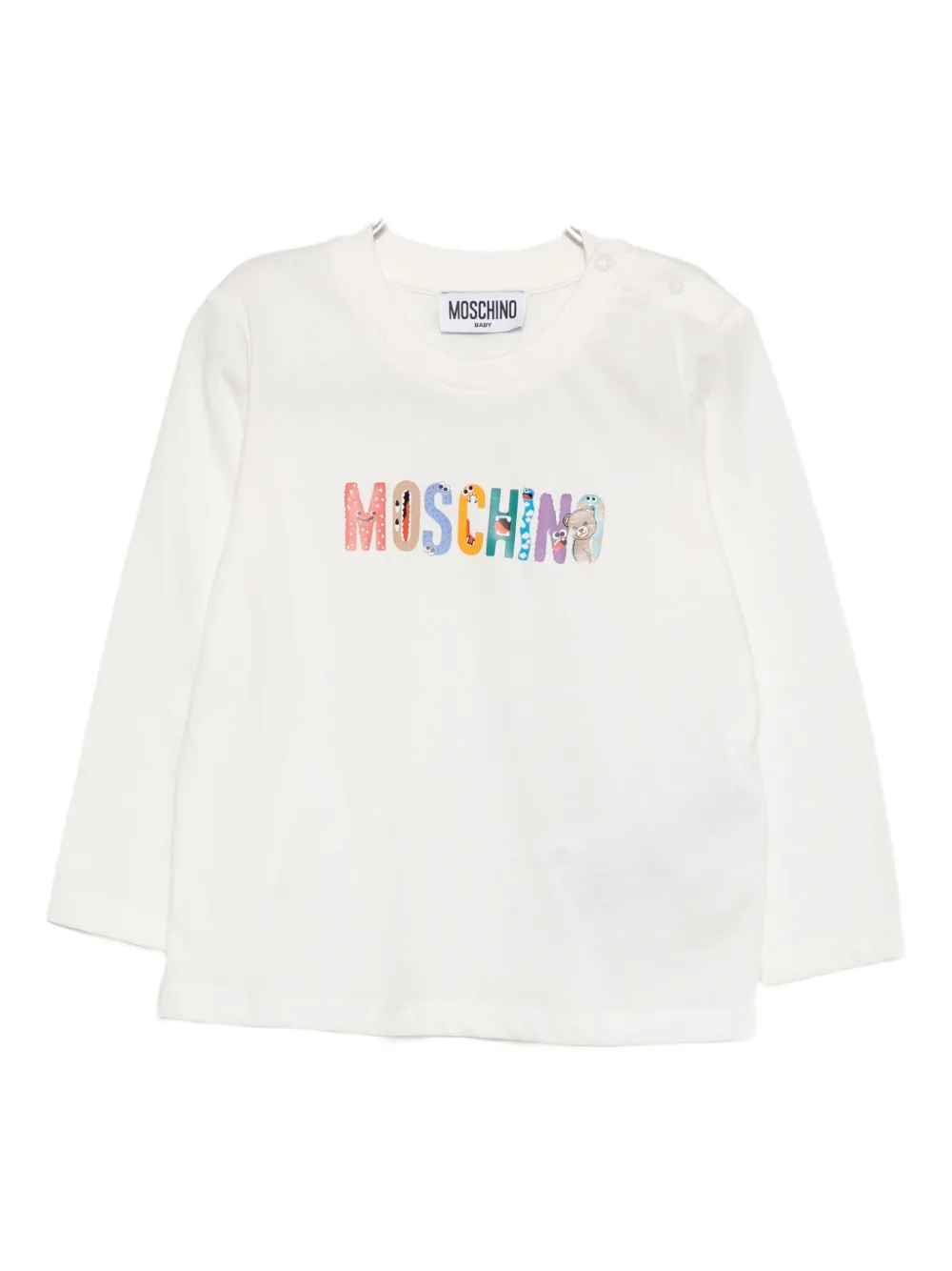 Moschino Logo-print Cotton T-shirt In White