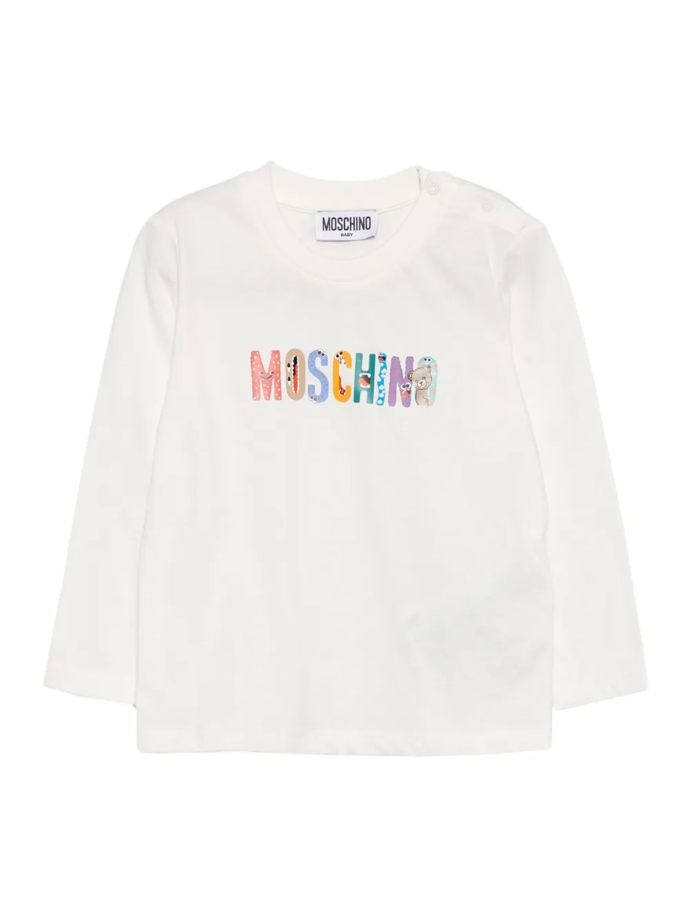 Moschino Kids logo-print cotton T-shirt | White | Image 1