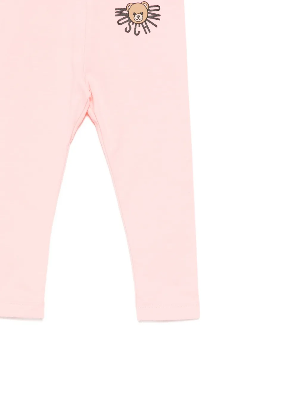 Moschino Kids Legging met logoprint Roze