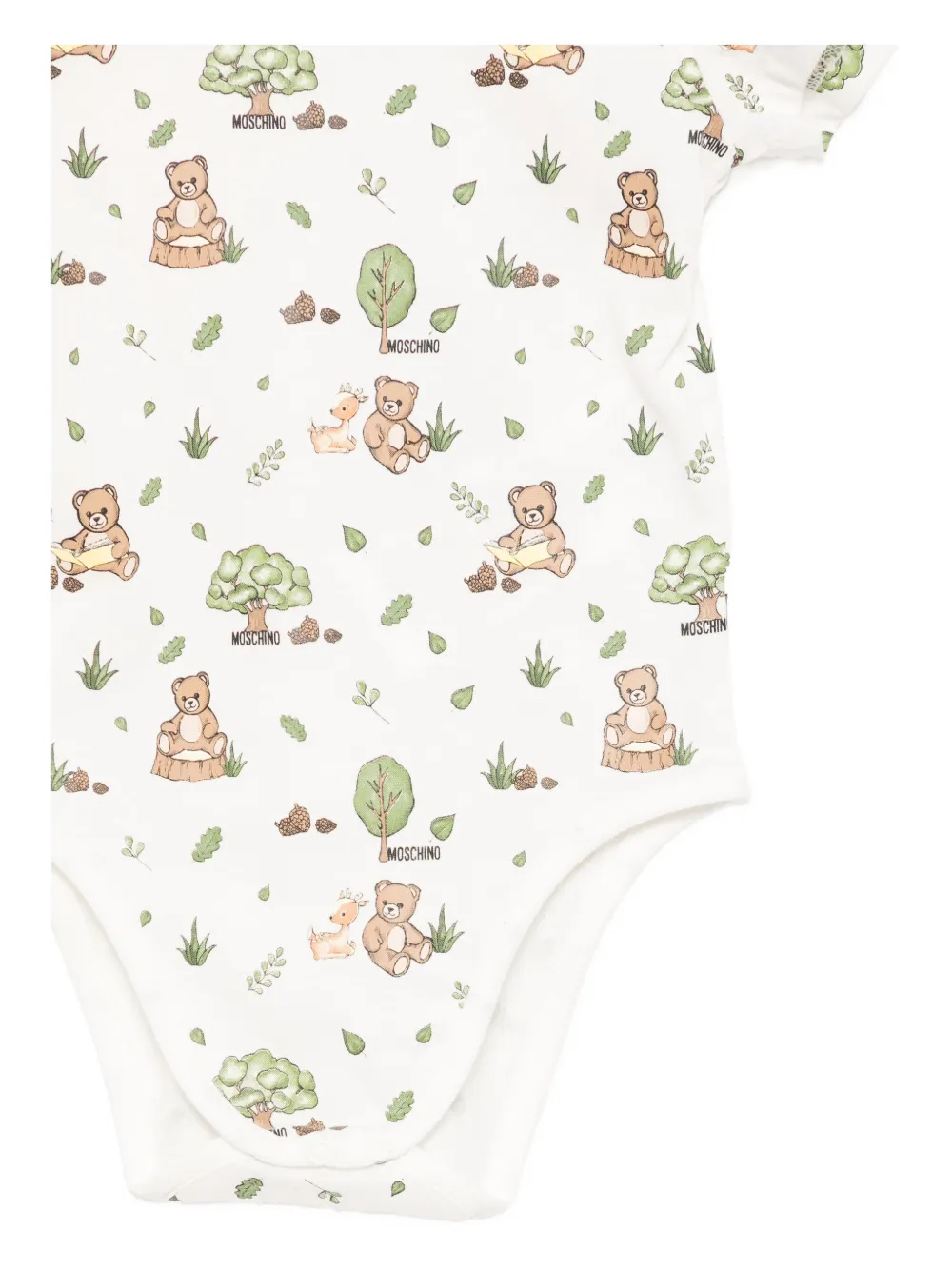 Moschino Terry Bear Bodies (set Of Two) In Pink