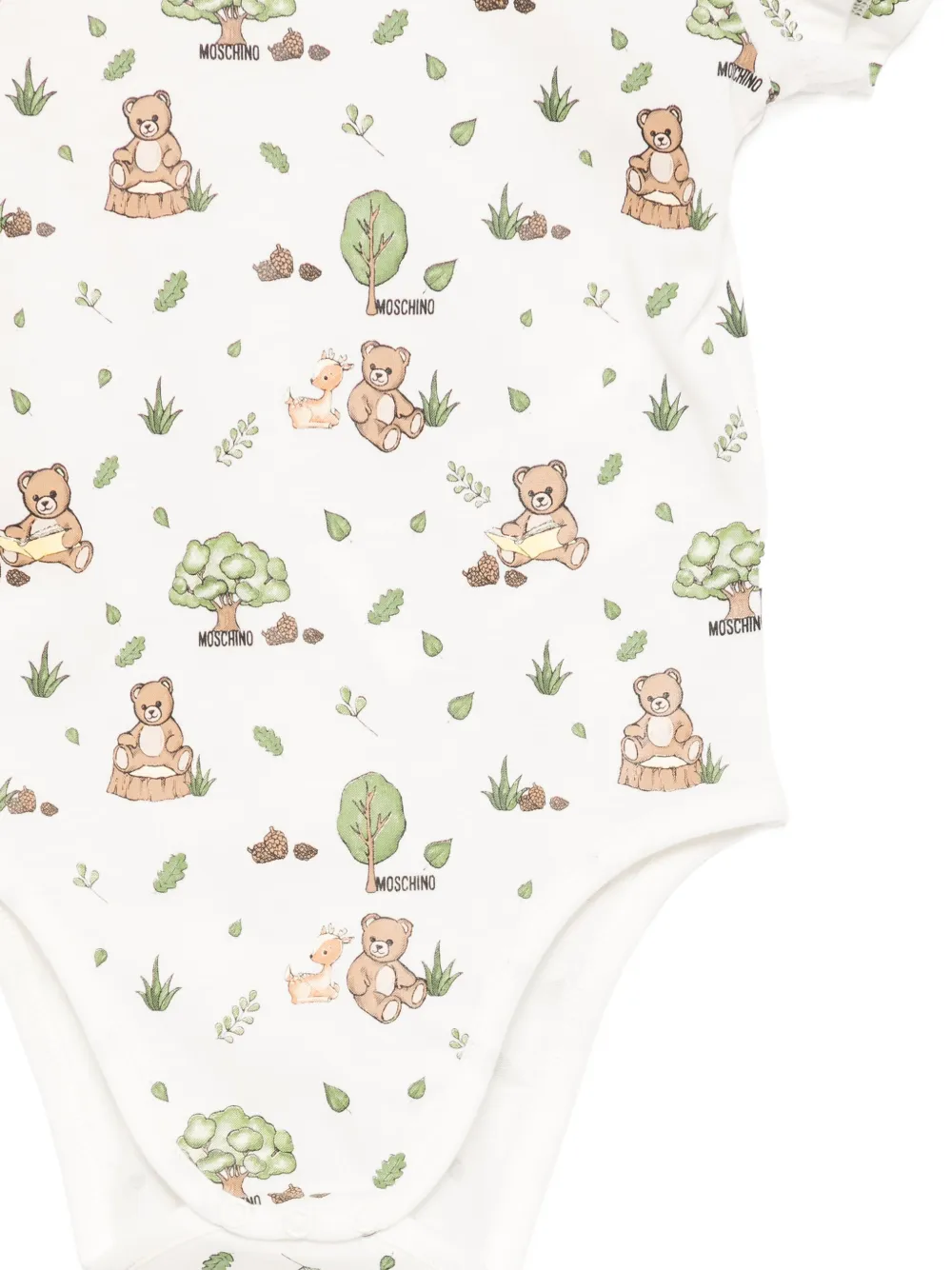 Moschino Kids Twee Terry Bear romper Roze