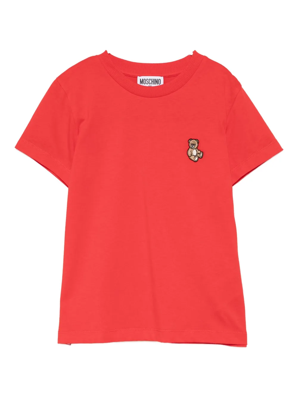 Moschino Logo-appliqué T-shirt In Red