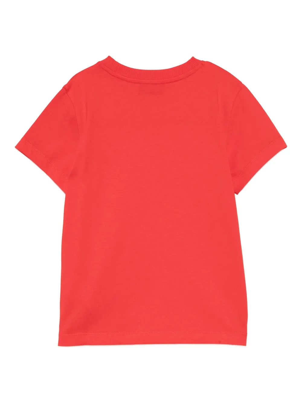 Moschino Kids T-shirt met logopatch Rood