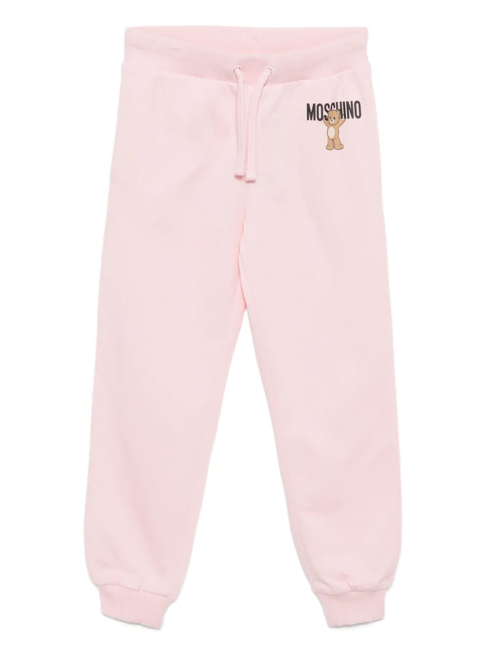 Moschino Kids Trainingsbroek met logoprint Roze