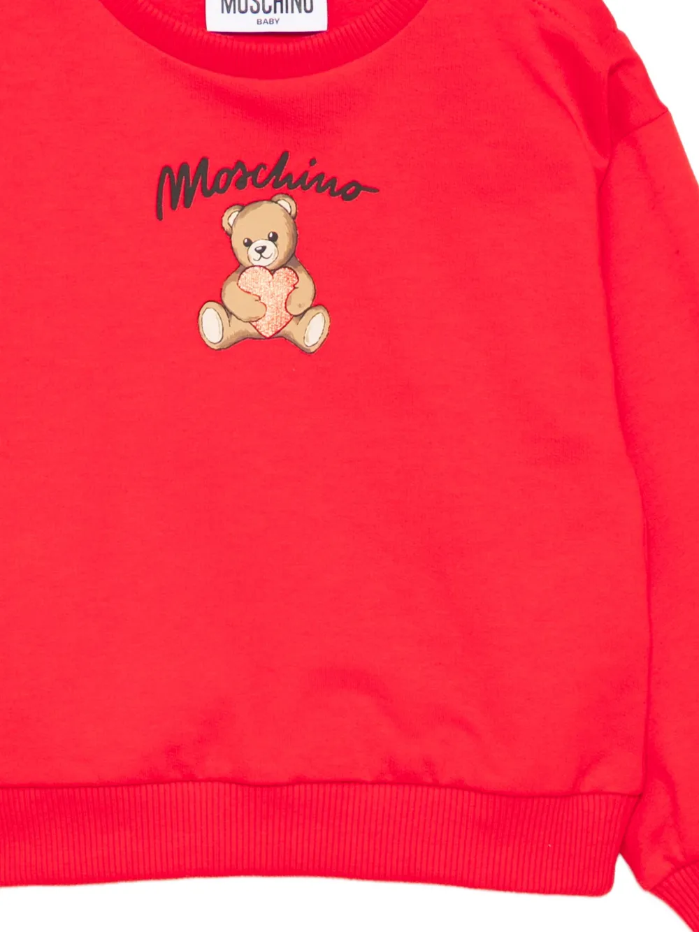 Moschino Kids Sweater met logoprint Rood
